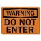 Signmission Safety Sign, OSHA Warning, 3.5" Height, 5" Width, Do Not Enter, Landscape OS-WS-D-35-L-19656 - alternate 1